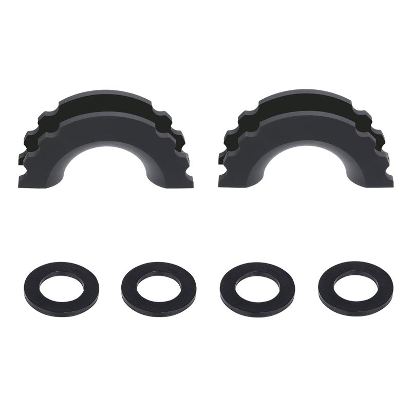 MuHize Black D-Ring Isolator Kit for 3/4" Shackles - 2 Heavy Duty Covers & 4 Washers Insulators, Anti-Rattle Design for Off-Road, Jeep, Truck Accessories - Image 1
